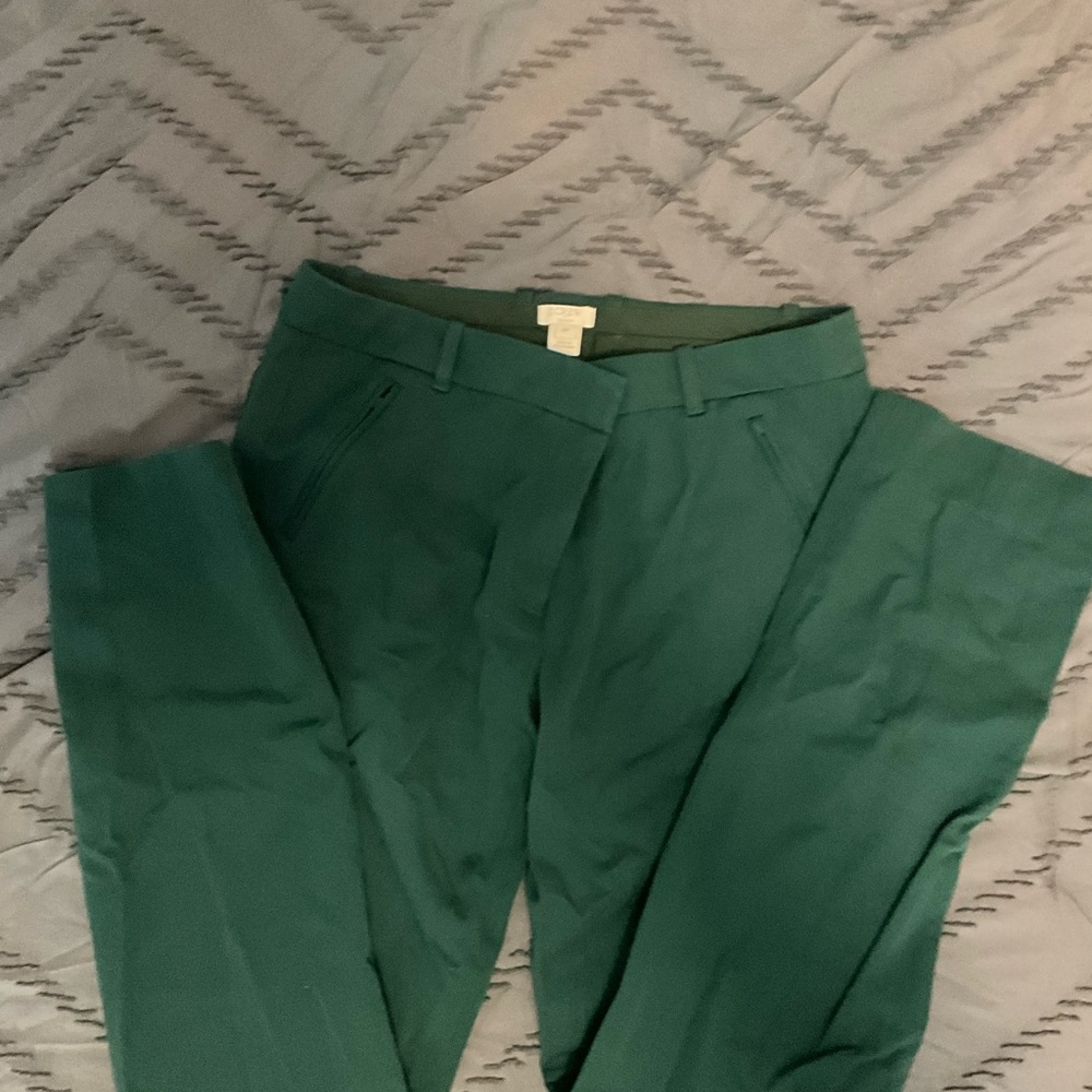 J. Crew Green Chinos for a Classic Look
